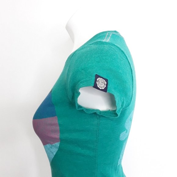 Pink Campus Distressed Graphic Short Sleeve Tee EUC sz XS - Picture 2 of 5